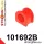 101692B: Front anti roll bar bush 28mm Red