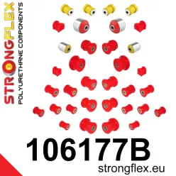 106177B: Full suspension bush kit 21mm 12mm 27mm Black