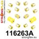 116263A: Rear suspension bush kit SPORT