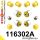 116302A: Front suspension bush kit SPORT