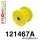 121467A: Rear lower track control arm inner bush 52mm SPORT Yellow