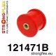 121471B: Front lower diff mount 62mm Black