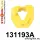 131193A: Engine left mount inserts SPORT Yellow
