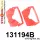 131194B: Engine rear mount inserts Red