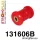 131606B: Rear tie bar to chassis bushes Red