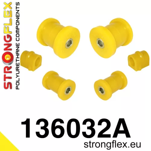 136032A: Front suspension bush kit SPORT 24mm 131955 Black