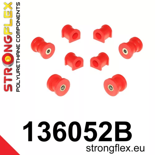 136052B: Front suspension bush kit 24mm 58mm Red