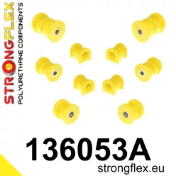   136053A: Front suspension and ream beam bush kit SPORT 18mm 58mm Yellow
