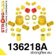 136218A: Full suspension bush kit SPORT 22mm 15mm 18mm 15mm Black