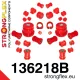 136218B: Full suspension bush kit 20mm 15mm 20mm 15mm Red