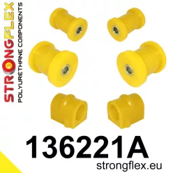 136221A: Front suspension bush kit SPORT 21mm 131134 Yellow