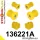 136221A: Front suspension bush kit SPORT 21mm 131777 Black