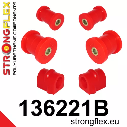 136221B: Front suspension bush kit 21mm 131777 Red