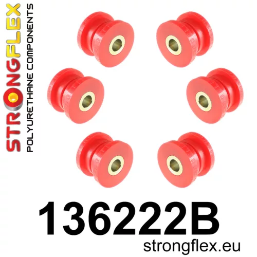 136222B: Front subframe bush kit Red