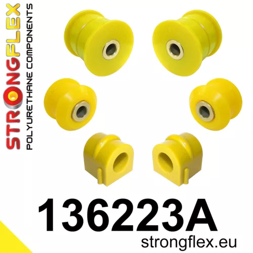 136223A: Front suspension bush kit SPORT 24mm Black