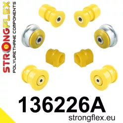  136226A: Front suspension and ream beam bush kit SPORT 17mm Black