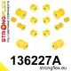 136227A: Full suspension polyurethane bush kit SPORT 17mm 131134 Yellow