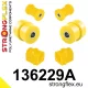 136229A: Front suspension bush kit SPORT 19mm Yellow