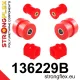136229B: Front suspension bush kit 19mm Black
