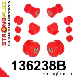 136238B: Front suspension bush kit 16mm 16mm Black
