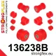 136238B: Front suspension bush kit 16mm 16mm Black