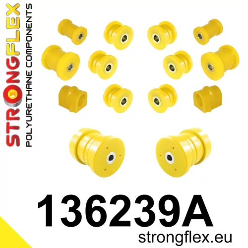 136239A: Full suspension polyurethane bush kit SPORT 21mm 131134 Black