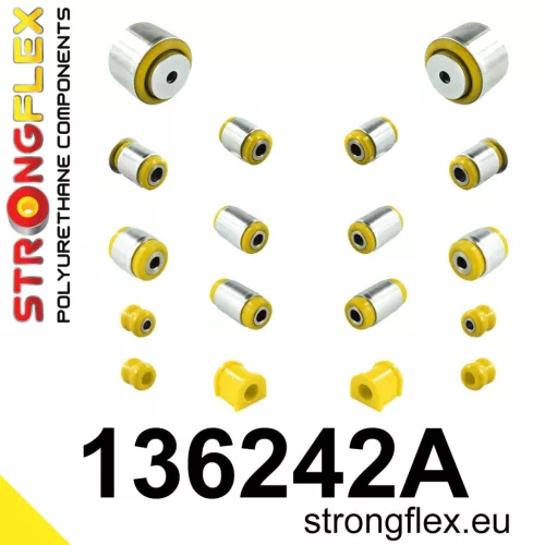 136242A: Rear suspension bush kit SPORT 16mm Black