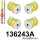 136243A: Rear subframe bush kit SPORT Yellow