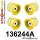 136244A: Front subframe bush kit SPORT Black