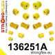 136251A: Full suspension polyurethane bush kit SPORT Custom 15mm Yellow