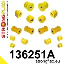   136251A: Full suspension polyurethane bush kit SPORT 24mm 15mm Black