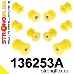   136253A: Front suspension and ream beam bush kit SPORT 18mm Yellow