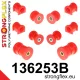 136253B: Front suspension and ream beam bush kit 24mm Black