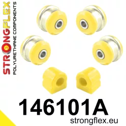   146101A: Front suspension bush kit SPORT 19mm 051832 051826 - 55mm Black