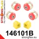146101B: Front suspension bush kit 19mm 051832 051826 - 55mm Red