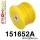 151652A: Engine mount bush - dog bone PH I SPORT Yellow
