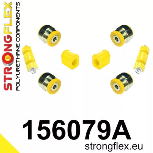 156079A: Front suspension bush kit SPORT 20mm 151345 Yellow