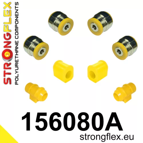 156080A: Front suspension bush kit SPORT Custom 0 x 151637 Yellow