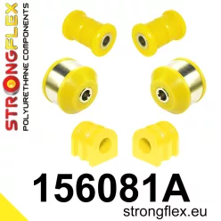 156081A:Front suspension bush kit SPORT 20,5mm 151933 Yellow