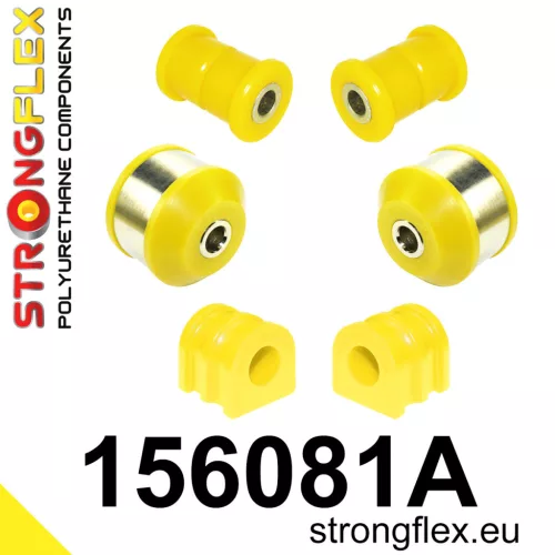 156081A:Front suspension bush kit SPORT 20,5mm 151933 Yellow