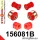 156081B: Front suspension bush kit 20,5mm 151934 Black