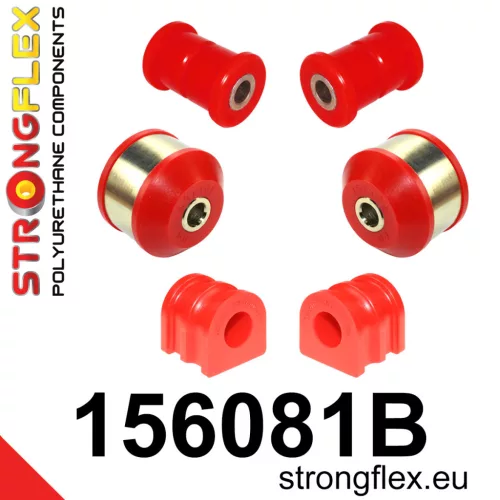 156081B: Front suspension bush kit 20,5mm 151934 Black