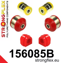 156085B: Front suspension bush kit 20,5mm 151593 Red