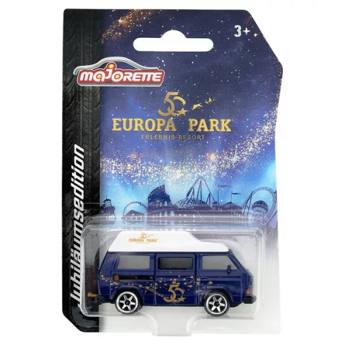 Majorette Europa-Park 50 Volkswagen T3 Camper model car - blue/gold