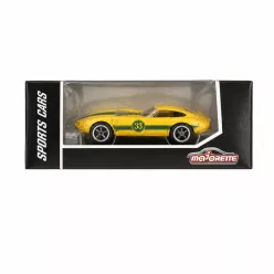 Majorette Sports Cars Toyota 2000GT model car - yellow/green