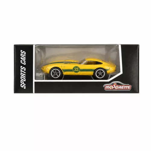 Majorette Sports Cars Toyota 2000GT model car - yellow/green