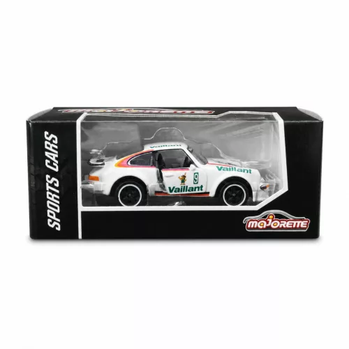 Majorette Sports Cars Porsche 934 Kremer model car - white/green