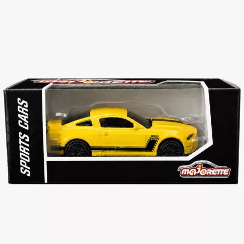 Majorette Sports Cars Ford Mustang Boss 302 model car - yellow/black