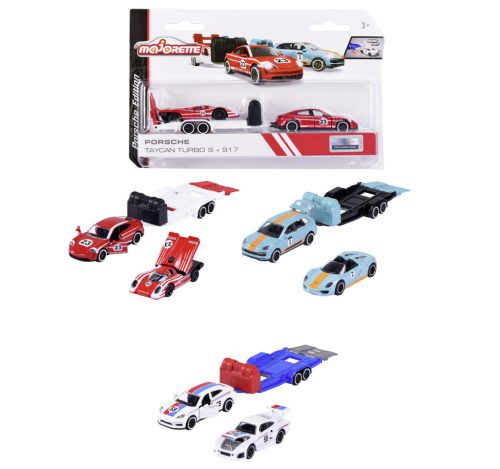 Majorette Porsche Race Trailer Set – Choose Your Model