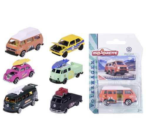Majorette 1:64 Volkswagen The Originals Premium Model Cars (6 Variants) – 212055004